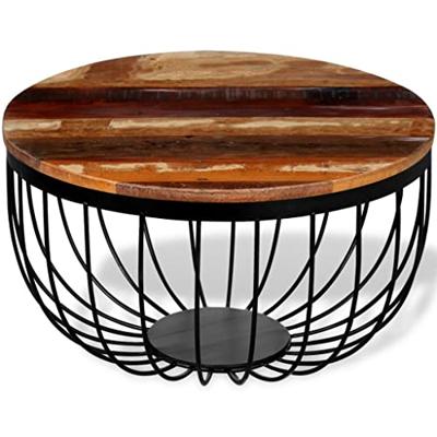 Salontafel massief gerecycled hout - thumbnail