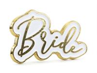 Broche Bride Goud/Wit - thumbnail