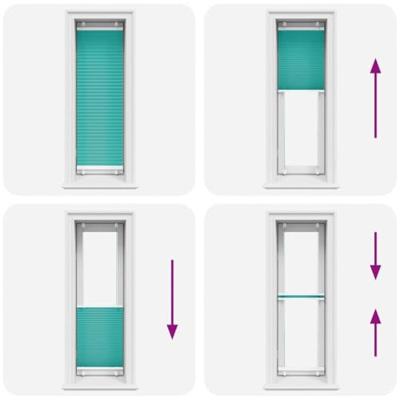 Pliss rolgordijn 50x150 cm stofbreedte 49,4 cm petrol groen