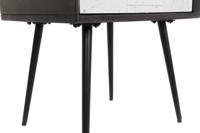 Nachtkastje DKD Home Decor 45 x 38 x 50 cm Zwart Metaal Wit Mangohout Wengue - thumbnail