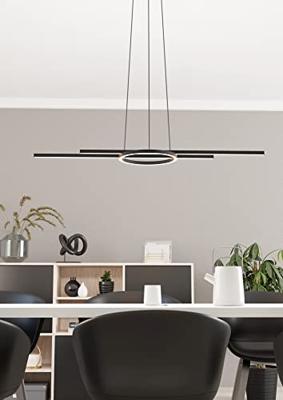 EGLO connect.z Zillerio-Z Smart Hanglamp - 116 cm - Zwart - Dimbaar