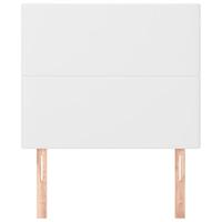 Hoofdborden 2 st 100x5x78/88 cm kunstleer wit - thumbnail