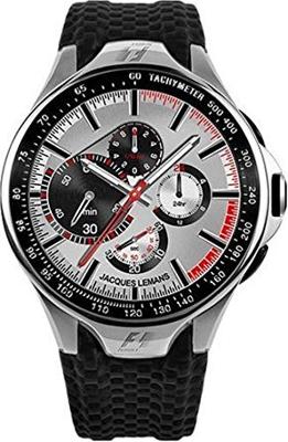 Horlogeband Jacques Lemans F5016 Carbon Zwart 20mm