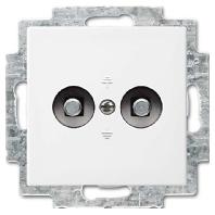 Busch-Jaeger 2095 UC-914 Potentiaalvereffening stopcontact Inzetstuk 2-voudig Busch-balance SI Alpine-wit 1 stuk(s)