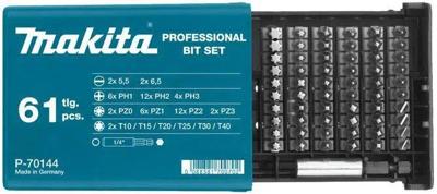 Makita Accessoires Schroefbitset 61-dlg - P-70144 - P-70144