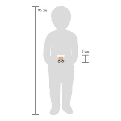 Small Foot - houten lettertrein polar - wagon wit Small Foot - houten lettertrein polar - wagon wit