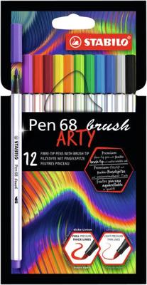 Brushstift stabilo pen 68/12 arty 12st assorti | 6 stuks Brushstift stabilo pen 68/12 arty 12st assorti | 6 stuks