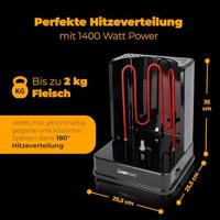 Clatronic DVG 3686 Grill Electrisch Zwart 1400 W - thumbnail