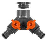 Gardena 2-Weg Waterverdeler 21mm/26,5mm - thumbnail