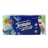 Tempo Tempo zakdoekje mini 4 laags 9 Stuks - thumbnail