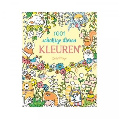 1001 Schattige Dieren Kleuren - Paperback (9789044760453)
