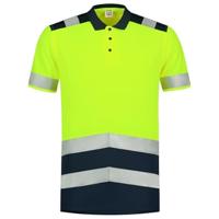 Tricorp poloshirt - High-Vis - bicolor - fluor red-ink - maat XL - thumbnail