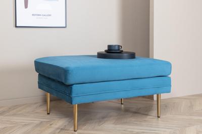 Nohr Hocker 'Tylan' Velvet, kleur Blauw