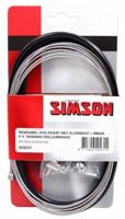 Simson Remkabelset RVS Shimano Rollerbrake zwart - thumbnail