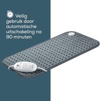Elektrisch Kussen voor Nek en Rugpijn Beurer HK123XXL Grijs 100 W - thumbnail