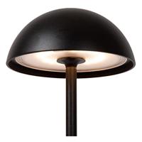 Lucide JOY - Oplaadbare Tafellamp Binnen/Buiten - Accu/Batterij - Ø 12 cm - LED Dimb. - 1x1,5W 3000K - IP54 - Zwart - thumbnail