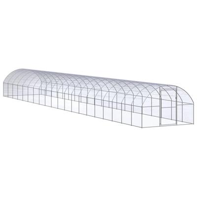 Kippenren 3x20x2 m gegalvaniseerd staal
