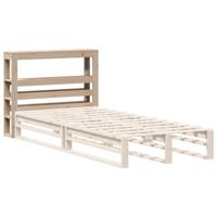 Hoofdbord met schappen 75 cm massief grenenhout - thumbnail