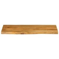 Tafelblad met natuurlijke rand 100x40x2,5 cm massief mangohout - thumbnail