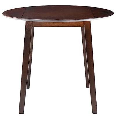 VidaXL Eettafel inklapbaar rond mdf bruin VidaXL Eettafel inklapbaar rond mdf bruin