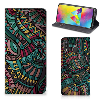 Samsung Galaxy M20 | Hoesje met Magneet | Aztec