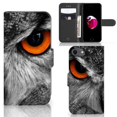 iPhone 7 | 8 | SE (2020) | SE (2022) | Telefoonhoesje | Met pasjeshouder | Uil