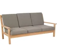 Teak 180 cm Loungebank inclusief kussens - 3 persoons - thumbnail