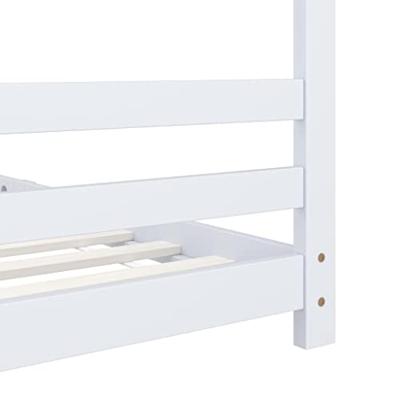 Kinderbedframe massief grenenhout wit 90x200 cm Kinderbedframe massief grenenhout wit 90x200 cm