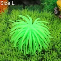 3 STKS aquarium artikelen decoratie TPR simulatie zee-egels bal koraal grootte: L diameter: 13cm (groen) - thumbnail