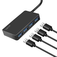 LogiLink UA0396 USB 3.1 Gen 1-hub Zwart - thumbnail