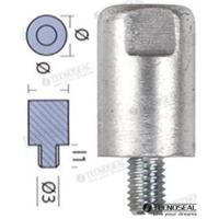 Ánodos para Yanmar TEN01313 - ANODO YANMAR BARRA MOTOR ZINC Ø 20MM - thumbnail