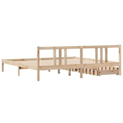 Bedframe zonder matras massief grenenhout 180x200 cm
