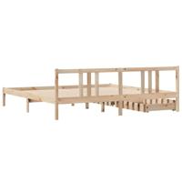 Bedframe zonder matras massief grenenhout 180x200 cm - thumbnail