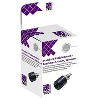 TRU COMPONENTS Assortiment laboratoriumconnectoren Bus, inbouw verticaal Zwart 10 stuk(s) - thumbnail