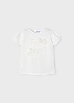 Mayoral Zomer shirt S/S meisjes - natural wit