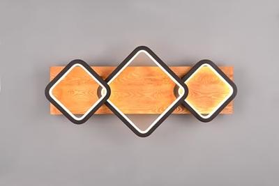 Trio Design plafondlampRama 3800lm - hout met zwart - 643210332