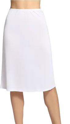 J&C lange onderrok dames 65cm - Jupon - Wit - Zwart - Huidskleur