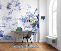 Noordwand Komar Colours Fotobehang Blue Silhouettes - X7-1093 - thumbnail