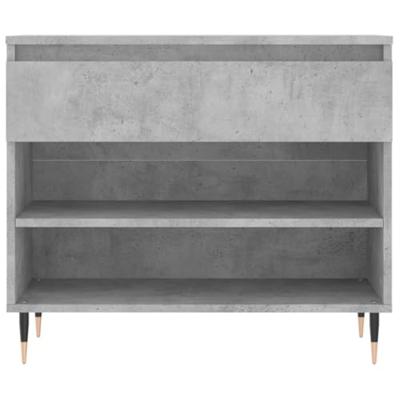 Schoenenkast 70x36x60 cm bewerkt hout betongrijs