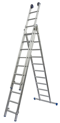 SuperPRO Reformladder SuperPRO Recht | 3x12 | Met Stabilisatiebalk | Geanodiseerd - 1250570312