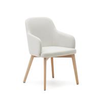 Kave Home Eetkamerstoel 'Nelida' kleur Beige - thumbnail