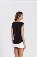 Dames Mouwloos T-shirt Ditchil Zwart - Maat: M - thumbnail