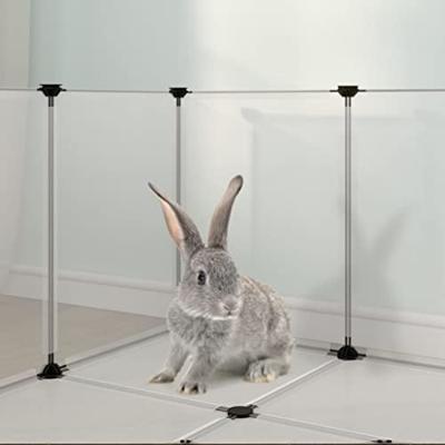 VidaXL Dierenhok klein 144x74x46,5 cm polypropeen en staal transparant VidaXL Dierenhok klein 144x74x46,5 cm polypropeen en staal transparant