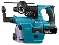 Makita DHR242RTJW 18V accu Combi boorhamer met stofafzuiging | Li-ion 5.0Ah - DHR242RTJW - thumbnail