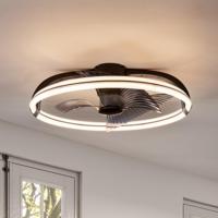 LED&apos;s Light Plafondventilator XL 74 cm - Bedienbaar met afstandsbediening - Zwart - thumbnail