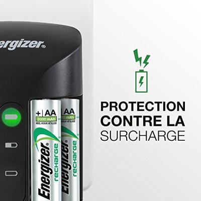 Energizer Pro ACU HR6 POW batterijlader + 2 AA 2000 mAh batterijen - thumbnail