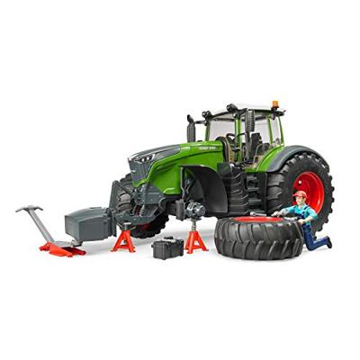bruder Fendt 1050 Vario incl. monteur en werkplaatsapparatuur modelvoertuig