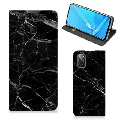 OPPO A52 | A72 | Standcase | Marmer Zwart - Origineel Cadeau Vader