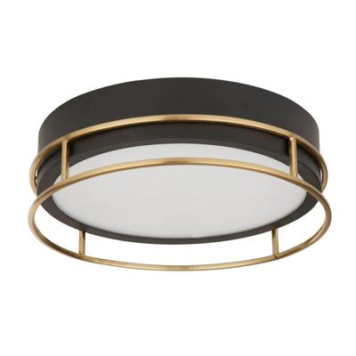 Searchlight Design plafondlampPheonix Ø 30cm zwart met goud - 62012-2PB