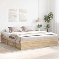 Bedframe sonoma eikenkleurig 180x200 cm Super King Size - thumbnail